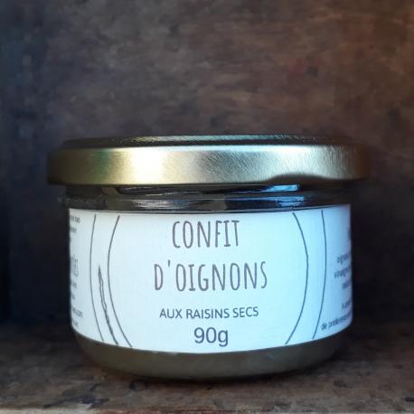 Confit d'oignons aux raisins secs