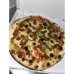 Pizza merguez 33cm (26cm 9€)