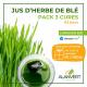 Le jus d'herbe de blé surgelé 