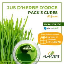 Le jus d'herbe d'orge surgelé 
