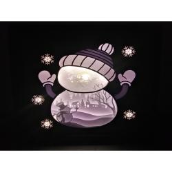 Ligthbox Bonhomme de neige