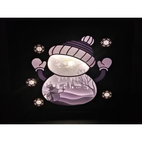 Ligthbox Bonhomme de neige