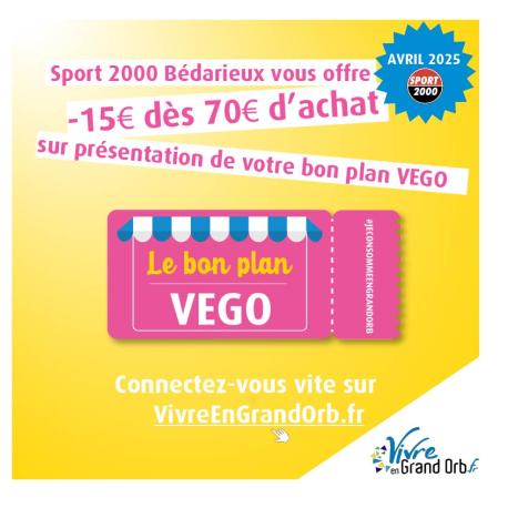 Le bon plan VEGO - Avril 2025