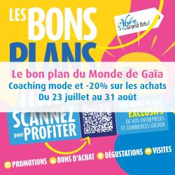 Coaching mode et -20% sur les achats, du 23 juillet au 31 août
