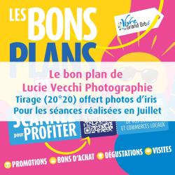 Pour toute séance de photo d'iris réalisée en juillet, votre tirage 20*20 offert !