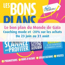 Coaching mode et -20% sur les achats, du 23 juillet au 31 août