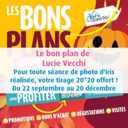 Pour toute séance de photo d'iris réalisée, votre tirage 20*20 offert !