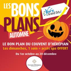 Tous les dimanches, accès spa OFFERT pour la demi-journée, pour tout soin réservé ! Du 22 septembre au 30 septembre ! Tous les dimanches, accès spa OFFERT pour la demi-journée, pour tout soin réservé ! Du 22 septembre au 30 septembre !
