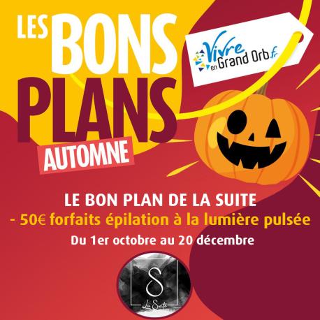 -50€ forfaits épilations lumière pulsée du 23 juillet au 31 août -50€ forfaits épilations lumière pulsée du 23 juillet au 31 août