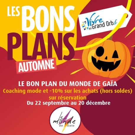Coaching mode et -10% sur les achats, du 22 septembre au 20 décembre Coaching mode et -10% sur les achats, du 22 septembre au 20 décembre