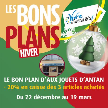 -20% en caisse dès 3 articles achetés du 22 décembre au 19 mars