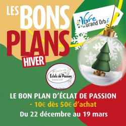 -10€ dès 50€ d'achat du 22 décembre au 19 mars !