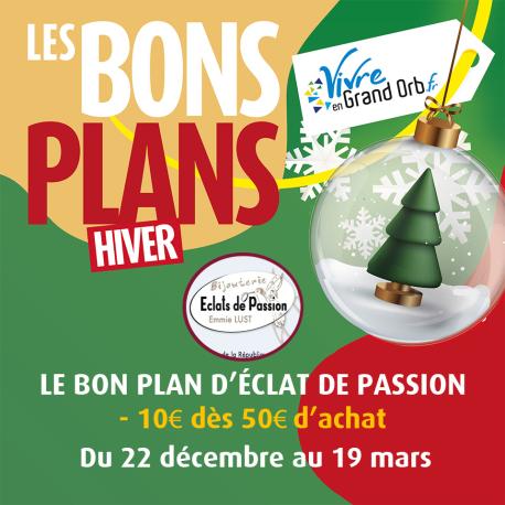 -10€ dès 50€ d'achat du 22 décembre au 19 mars !