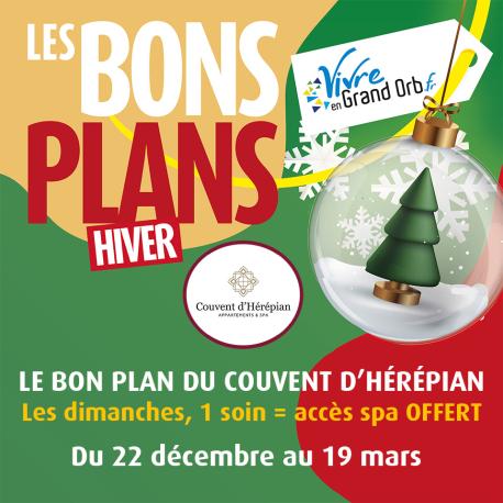 Tous les dimanches, accès spa OFFERT pour la demi-journée, pour tout soin réservé ! Du 22 décembre au 19 mars.