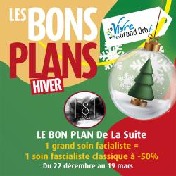 - 50% sur un soin fascialiste classique pour tout achat d'un grand soin fascialiste signature, 22 décembre au 19 mars