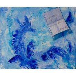 Tableau - Le dragon bleu