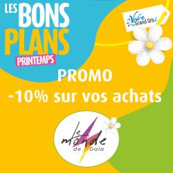 -10% sur la boutique (hors articles soldés) du 20 mars au 20 juin !