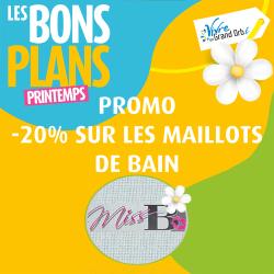- 20% sur les maillots de bain du 20 mars au 20 juin !