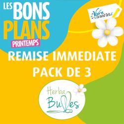 Le pack de 3 bouteilles de 33cl à 7€ au lieu de 8€ (en vente directe ou en ligne) du 20 mars au 20 juin.