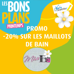 - 20% sur les maillots de bain du 20 mars au 20 juin !