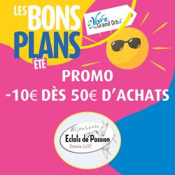 -10€ dès 50€ d'achat du 21 juin au 21 septembre !