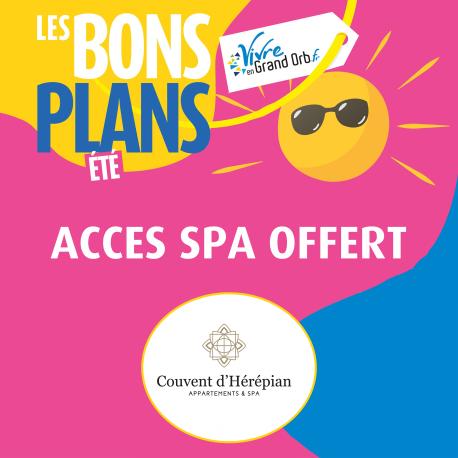 Tous les dimanches, accès spa OFFERT pour la demi-journée, pour tout soin réservé ! Du 21 juin au 21 septembre.