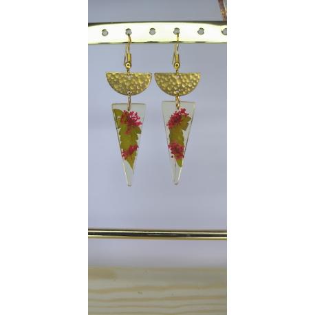 Boucles d'oreilles en époxy